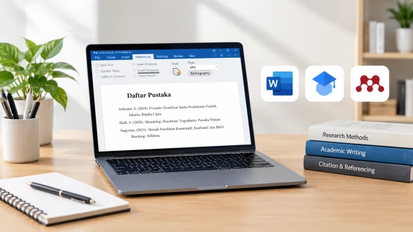 Cara Membuat Daftar Pustaka Otomatis di Word, Google Scholar, dan Mendeley