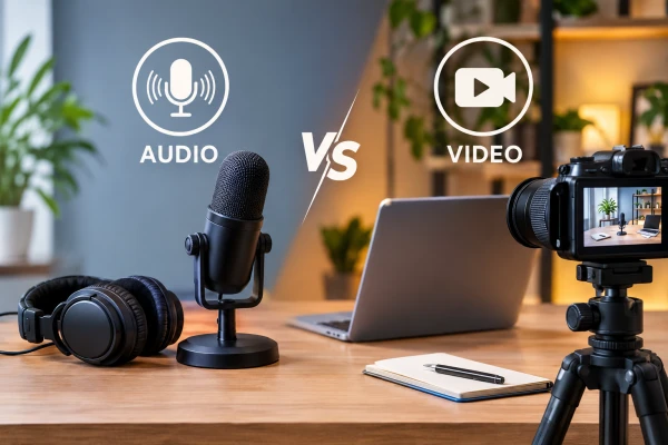 Podcast Audio vs Video Podcast, Mana yang Cocok untuk Pemula di 2026